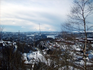 Bergen pod sněhem