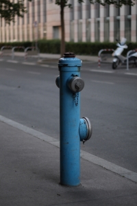Modrý hydrant