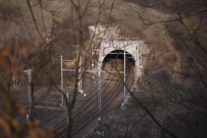 Tunel pod Obřanskou strání.